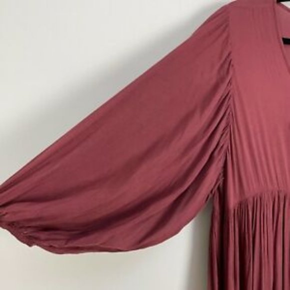 Young Fabulous Broke Maroon Size Small Boho Dress - Picture 4 of 13